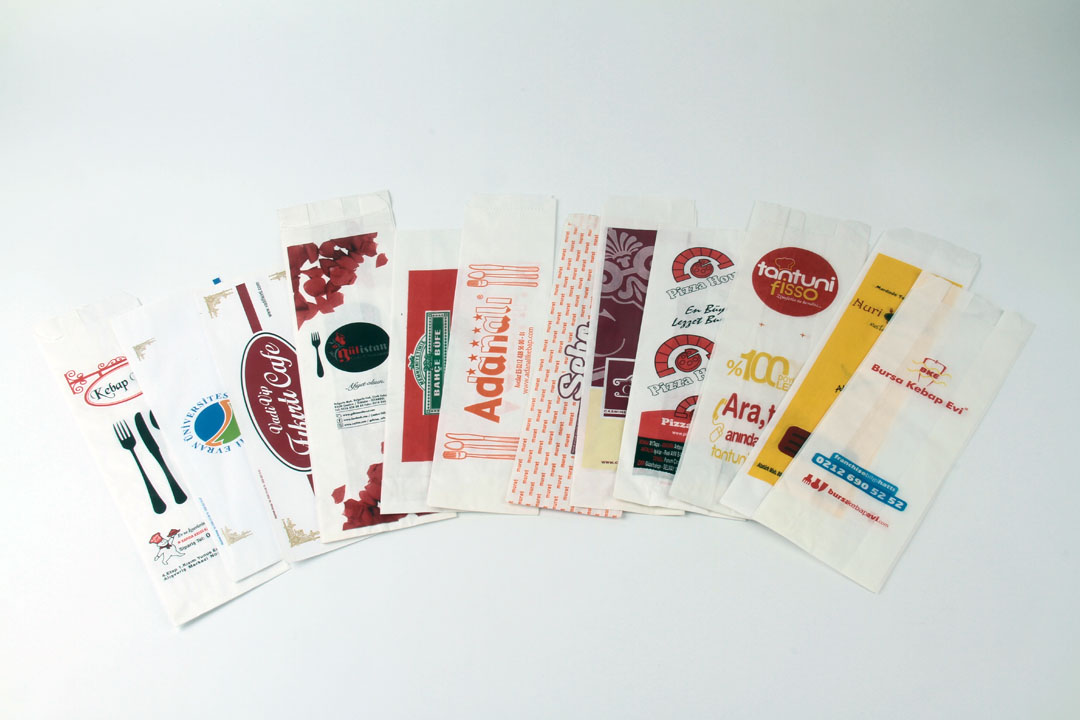 Baskılı Çatal Bıçak Kılıfı